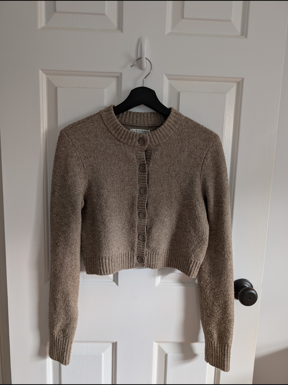 American Eagle Outfitters Women's Button-Front Cardigan Tan XS